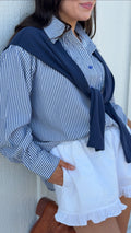Collins Stripe Tie Top