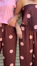 Maroon Polka Pants