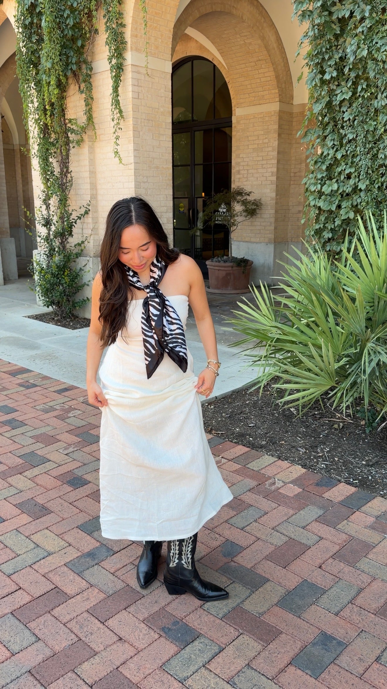 Iris Linen Maxi (White)