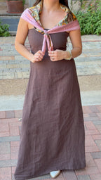 Iris Linen Maxi (Brown)