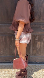 Poppy Gingham Shorts