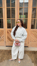 Amelia Barrel Jeans (White)