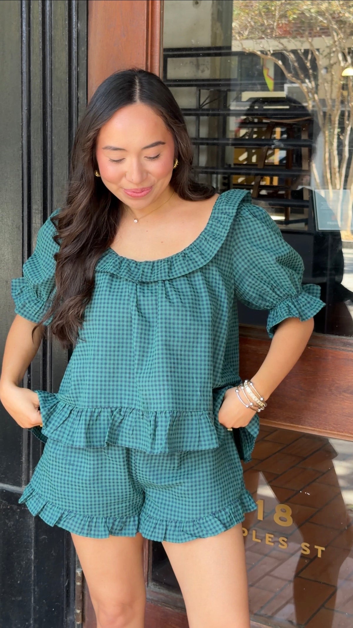PRE ORDER Evergreen Gingham Set