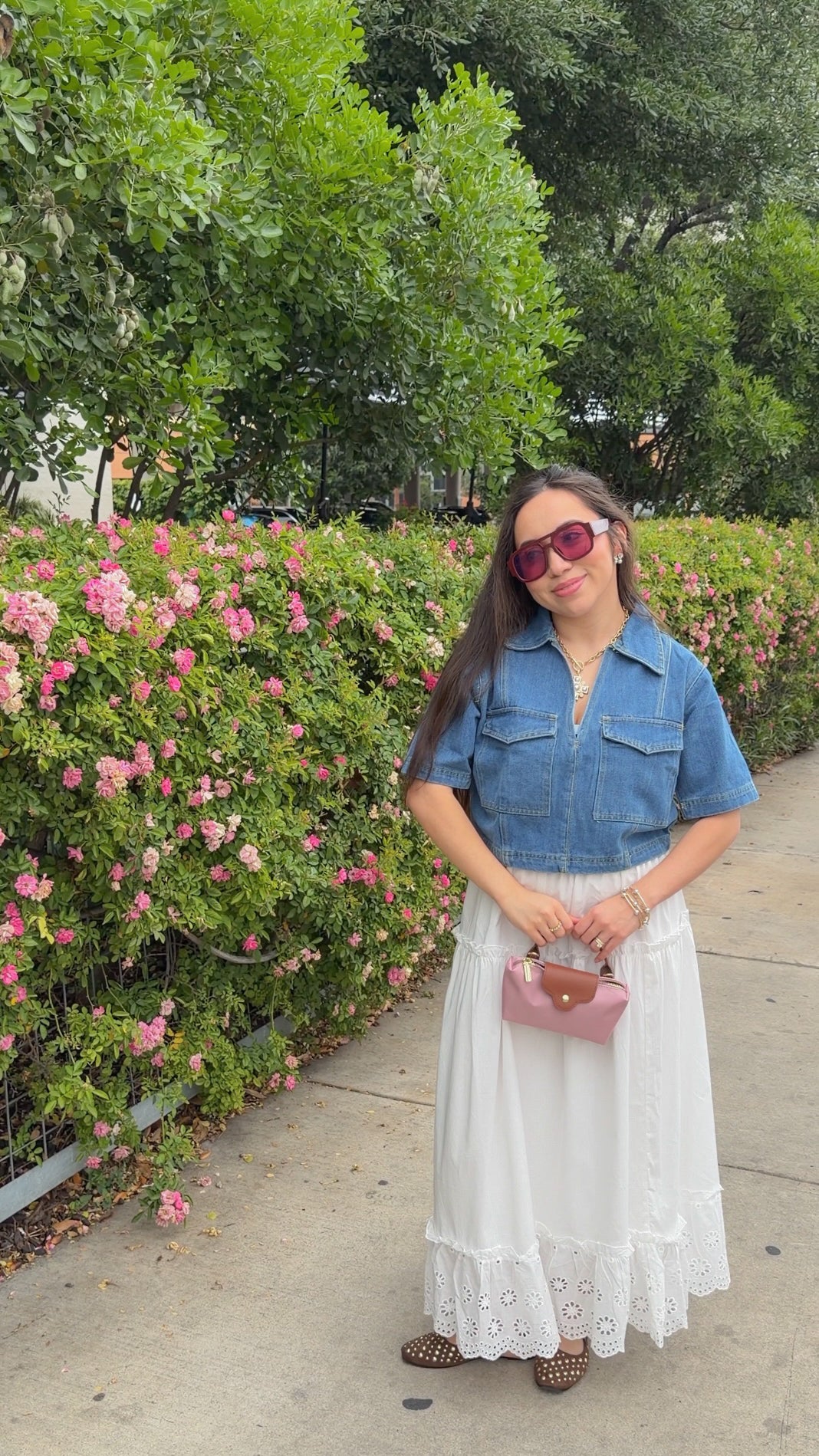 Millie Denim Top