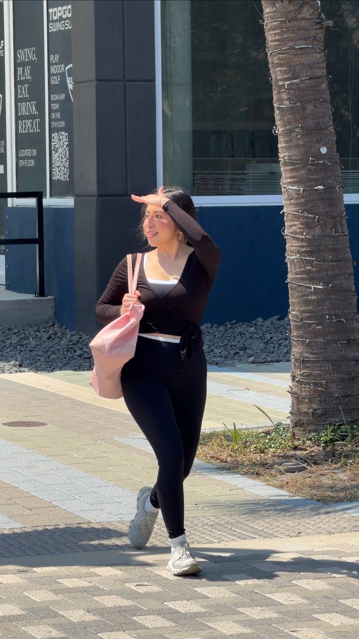 Anyday Black Contrast Leggings