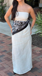 Iris Linen Maxi (White)