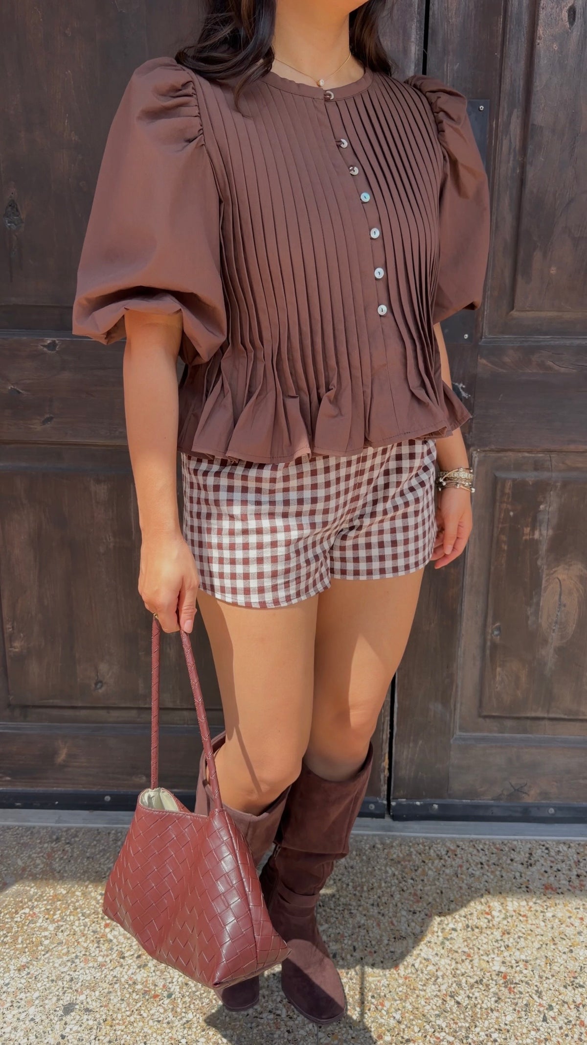 Poppy Gingham Shorts